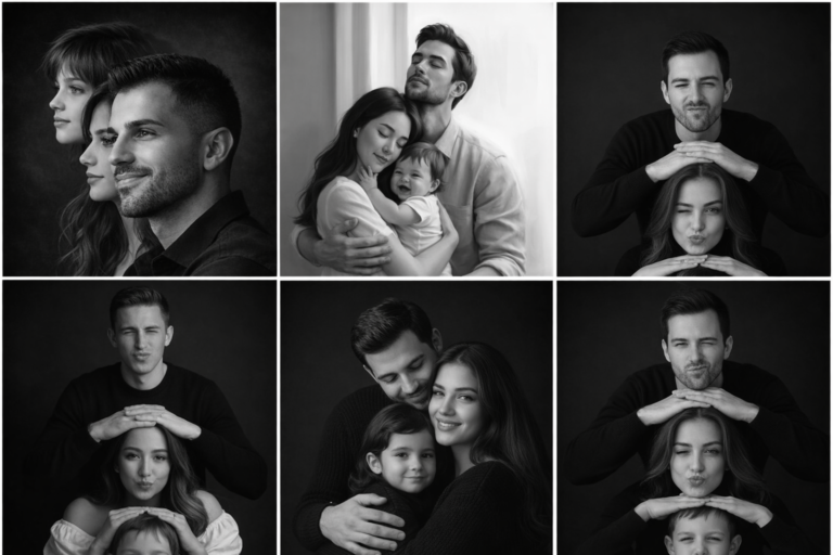 Top 5 Trending Black and White Family Photo Prompts